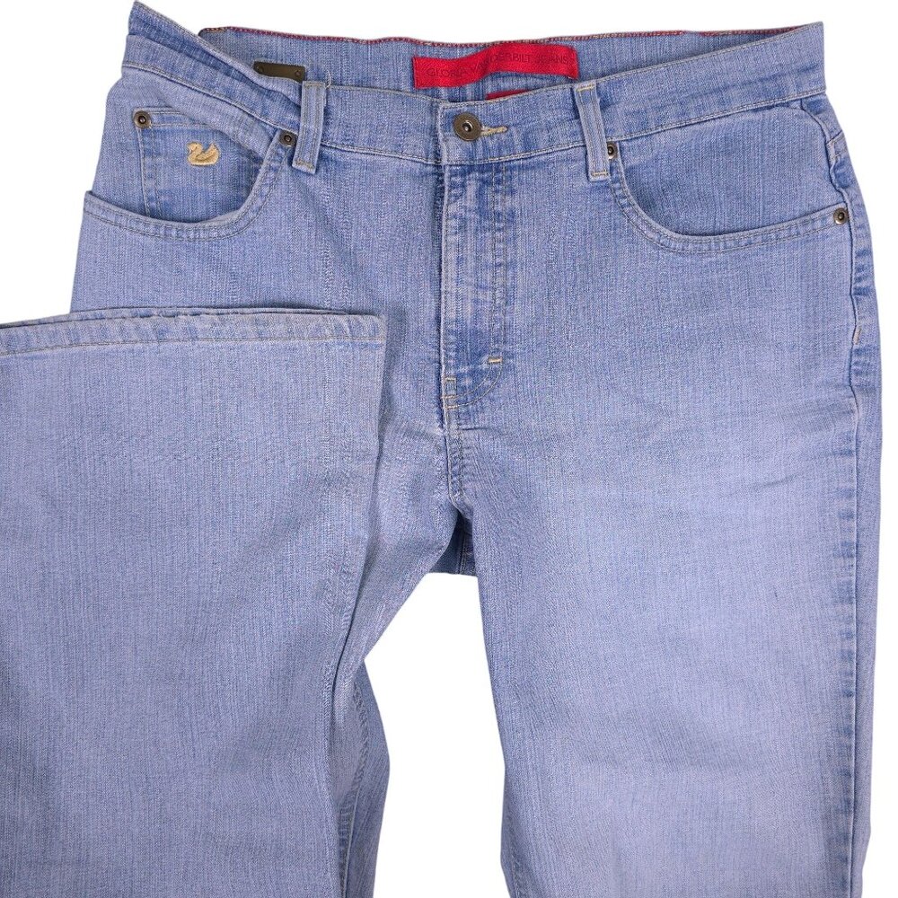 Gloria Vanderbilt Womens Light Blue Denim Jeans Size 10 Short Flare